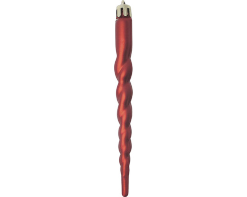 Spiralförmiger Christbaumschmuck in Eiszapfenform