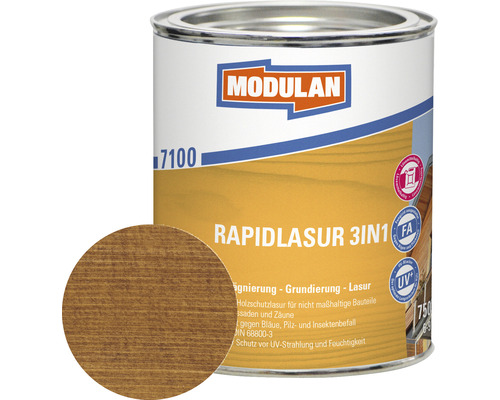 MODULAN 7100 Rapidlasur 3in1 nussbaum 750 ml
