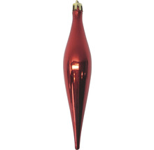 Rote, tropfenförmige Christbaumspitze