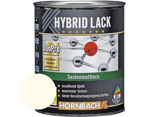 HORNBACH Buntlack Hybridlack Möbellack seidenmatt RAL 9010 reinweiß 750 ml