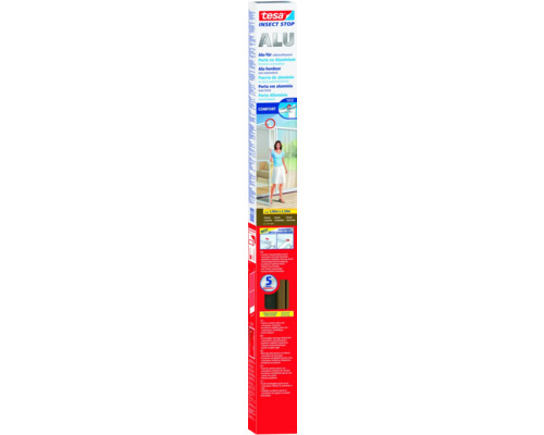 Fliegengitter-Tür tesa Insect Stop Comfort Alu-Rahmen weiss 100x220 cm Fliegengitter-Tür tesa Insect Stop Comfort Alu-Rahmen weiss 100x220 cm