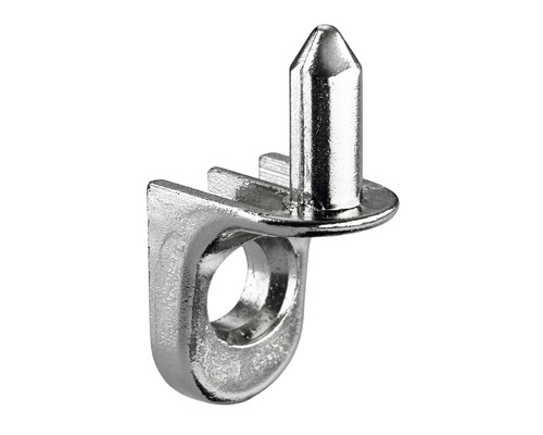 Regalbodenträger Sekura 7 zum Anschrauben vernickelt 5 mm Metallregalhalterung mit Stift
