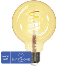 Smarte Globe Lampe mit LED Filament
