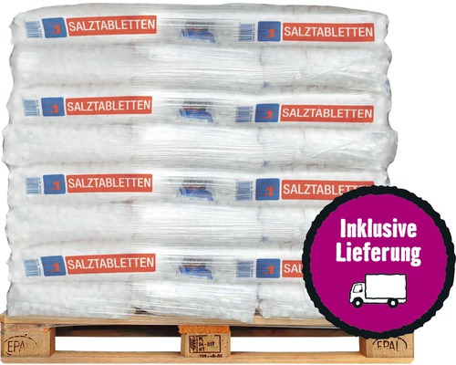 Palette Regeneriersalztabletten für Wasserenthärtung 40x25 kg inkl. Lieferung