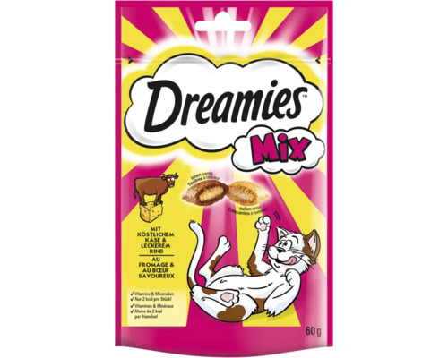 Katzensnack Dreamies Mix mit Käse und Rind 60 g