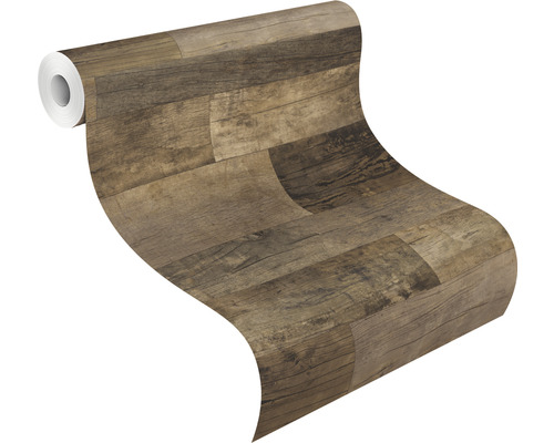 Tapetenrolle mit Holzplankenmuster