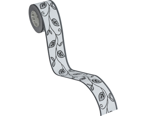 Bordüre mit Blätterdesign auf Rolle