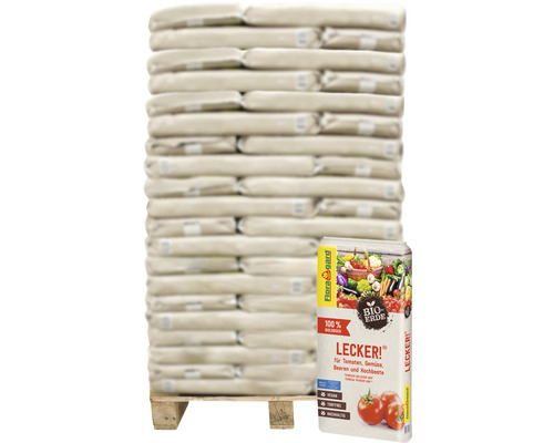 Bio Erde Lecker Floragard (60 Sack x 20L= 1,2 m³) 1 Palette