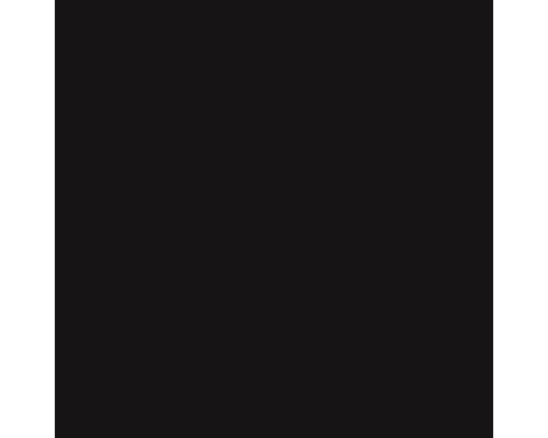 Steingut Wandfliese Color One Schwarz 15x15 cm glänzend