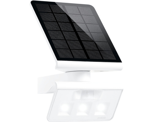 Steinel LED Solar Sensor Strahler 42 lm 4000 K 18,9x29,8 cm XSolar L-S weiß + zusätzlicher Wandhalter + 6 m Kabel