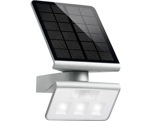 Steinel LED Solar Sensor Strahler IP44 3x0,4W 42 lm 4000 K neutralweiß 189x298 mm XSolar L-S silber