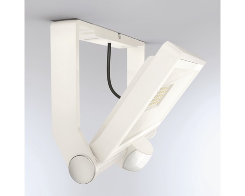 Weiße LED Außenleuchte mit Bewegungsmelder zur Deckenmontage