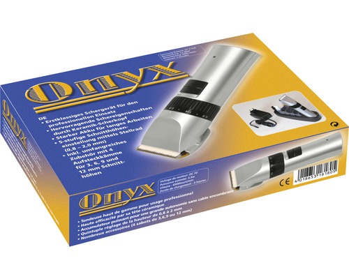 Onyx Haarschneidemaschine in Produktverpackung