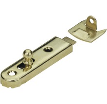 Möbelriegel gerade, vermessingt 13x50 mm, 10 Stück
