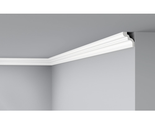 Profipack Deckenleiste D13 6 St. 2 m x 45 x 50 mm Deckenleiste aus Styropor im Raumwinkel