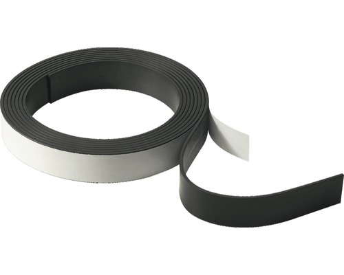 Power-Magnetband Magnetstreifen selbstklebend mit TESA-Kleber 3,2mm x  24,5mm x 100cm - Meterware