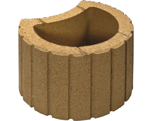 Pflanzring LusoFlor® gelb-sand 30 cm x 40 cm x 25 cm Pflanzstein für Gartengestaltung