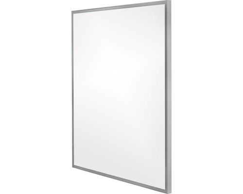 Quadratische, weiße Schreibtafel mit Rahmen