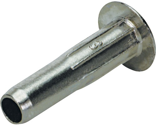 Hülse 28-38 mm für M4 Verbindungsschraube, vernickelt Metall Spreizdübel