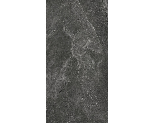 Dunkelgraue Bodenfliese mit Steinoptik