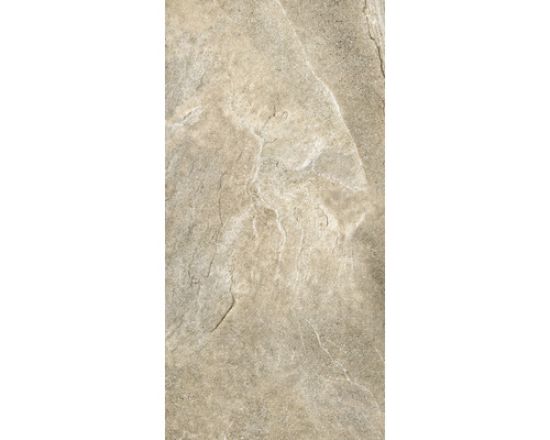 Beige Bodenfliese mit Steinoptik.