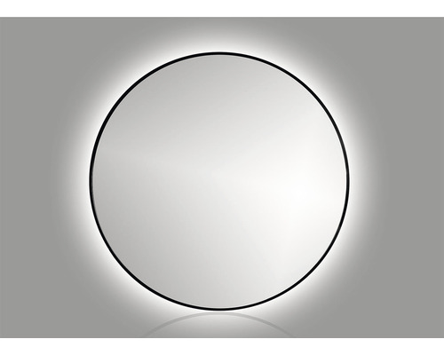 LED Spiegel Ø 60 cm schwarz