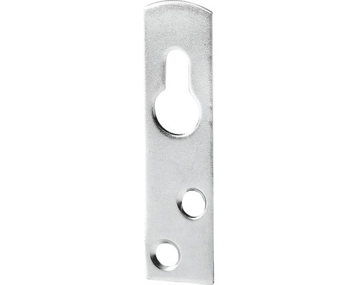 Schrankaufhänger mit Schlüssellochung 60x15 mm rechts/links verwendbar verzinkt, 4 Stück