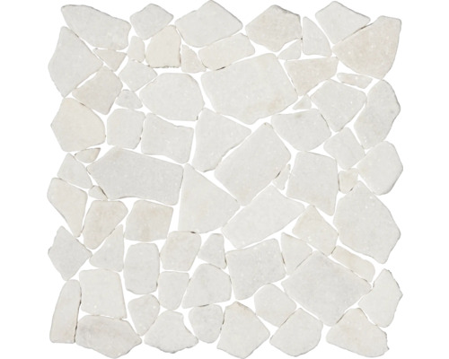 Bruchmosaik Bianco Carrara 30,5x30,5 cm-0