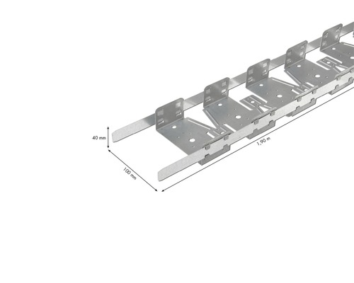 Dachlattenhalter aus Metall, 1,90 Meter lang