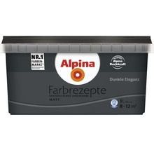 Alpina Farbrezepte hochdeckende Innenfarbe Matt Dunkle Eleganz in einem Eimer