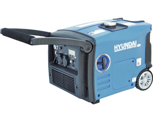 Hyundai Inverter Stromerzeuger mit Tragegriff und Rädern
