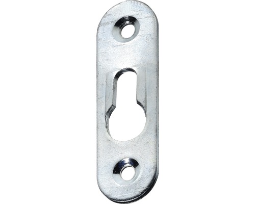 Schrankaufhänger mit Schlüssellochung, verzinkt 40x15 mm, 50 Stück Aufhänger für Bilderrahmen mit zwei Löchern