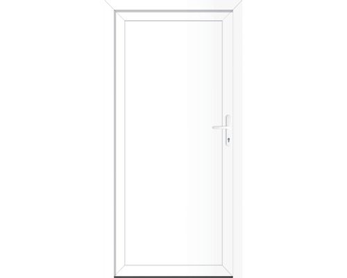 Weiße Tür mit Griff und Schloss für den Innenbereich