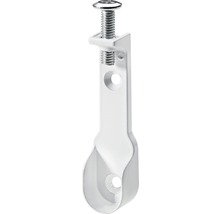 Schrankrohrlager Ø 15/30 mm für ovale Schrankrohre, weiß, 25 Stück