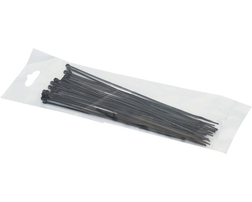 Kabelbinder schwarz 280x7.5mm 100 Stück - HORNBACH