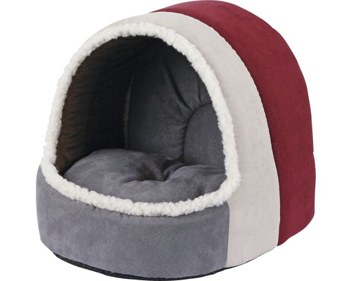 Kuschelhöhle KERBL Amelie 35x33x32 cm bordeaux-anthrazit Kuschelhöhle KERBL Amelie 35x33x32 cm bordeaux-anthrazit