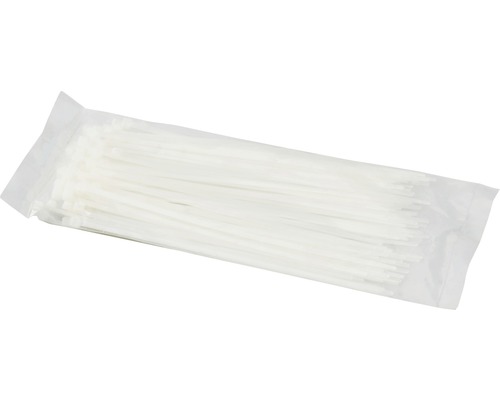 Verpackung mit weißen Kabelbindern