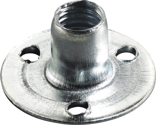 Stahlaufschraubmutter mit M8-Gewinde, verzinkt M8x10 mm Einschlagmutter mit Flansch und metrischem Innengewinde