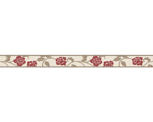 Bordüre 2820-19 Only Borders 9 selbstklebend Blume rot 5 m