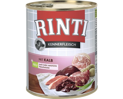 Hundefutter nass RINTI Kalb 800 g-0