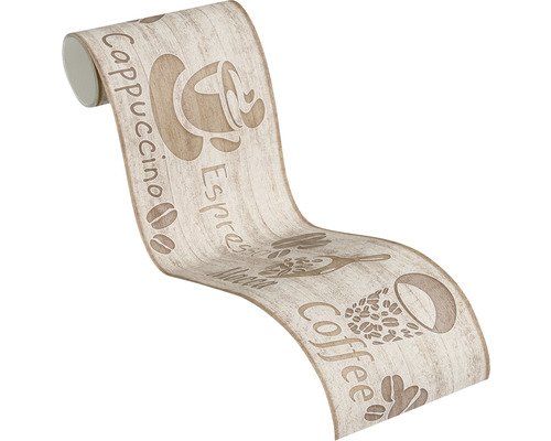 Tapetenbordüre mit Kaffeemotiv