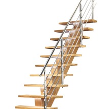 Geländer Aluminium für Pertura Agape 1/4 gewendelte Treppe