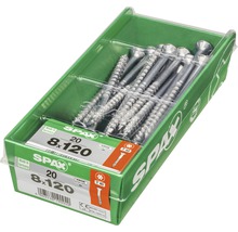 Spax Schrauben 8x120 Millimeter, 20 Stück in Kunststoffverpackung