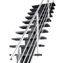 Geländer Aluminium für Pertura Agape 1/4 gewendelte Treppe