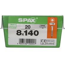 Spax Schrauben 8x140 Millimeter, 20 Stück, hergestellt in Deutschland