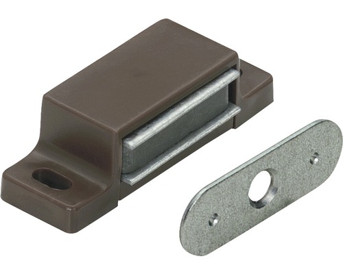 Magnetschnäpper braun 3-4 kg Gegenplatte starr 50 Stück Magnetverschluss mit Gegenplatte für Möbel