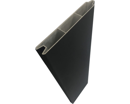 Steckprofil Konsta Steckzaun Aluminium 177 x 15 cm schwarz