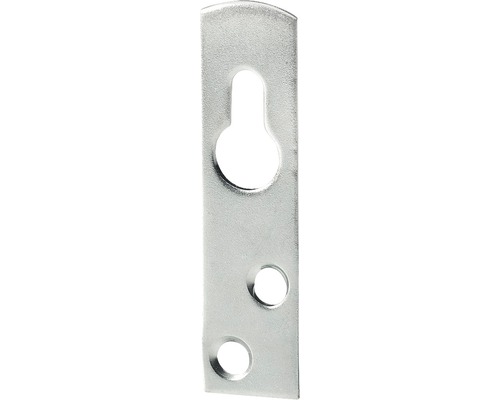Schrankaufhänger mit Schlüssellochung, verzinkt 60x15 mm, 50 Stück