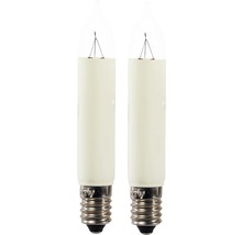 Zwei Kerzenlampen mit E10-Gewinde