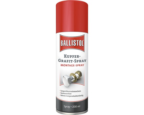 Kupfer-Grafit Montage Spray Ballistol, 200 ml Ballistol Kupfer-Grafit-Spray, 200 ml Dose
